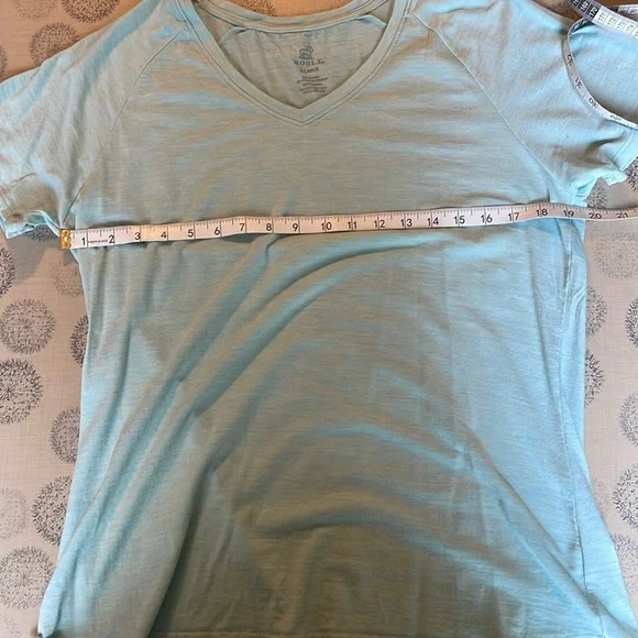 Woolx Women’s Size XL Light Blue Mia V neck Merino Wool - Picture 4 of 5